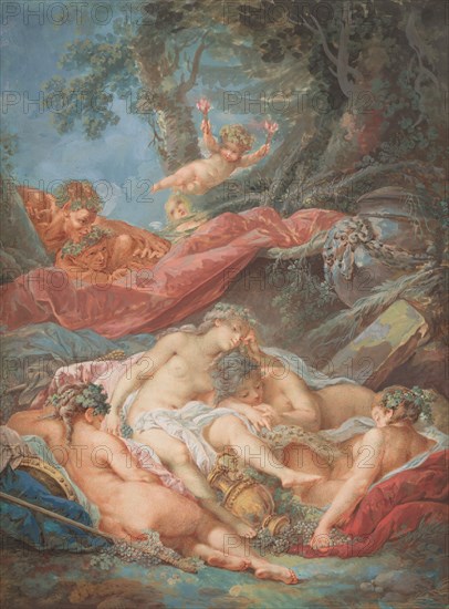 Sleeping Bacchantes, 3rd quarter of the 18th century.