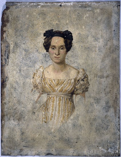 Presumed portrait of Marie Taglioni (1804-1884), dancer, 1828.