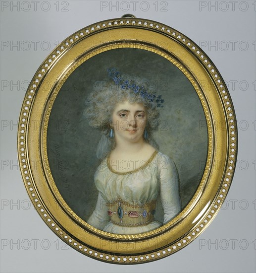 Portrait of Mademoiselle Raucourt, 1790.