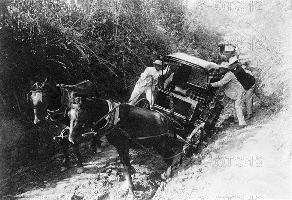 Puerto Rico Roads, Bridges, And Road Construction, 1912. Creator: Harris & Ewing.