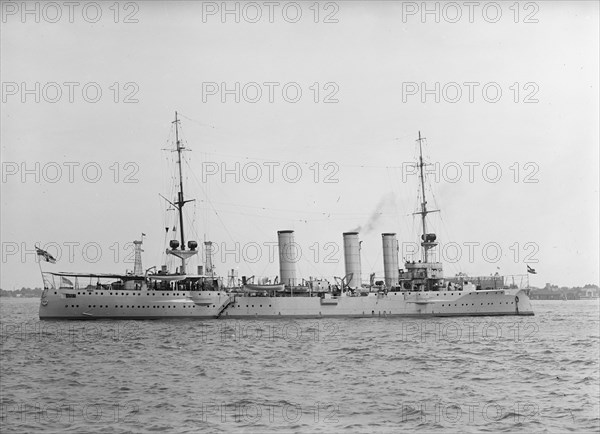 German Squadron Visit To U.S. Battleship 'Stettin', 1912.