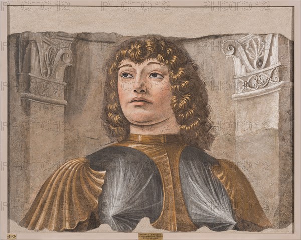 Uomo d'arme, figura maschile, ca 1490-1492. Creator: Bramante, Donato (1444-1514).