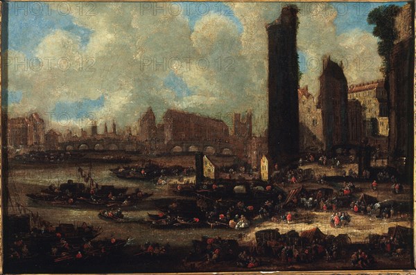 Pont-Neuf, the Cite, and the Porte de Nesle, around 1650.