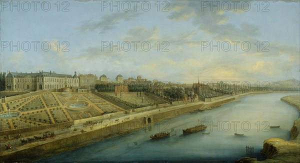 Passy and Chaillot seen from Grenelle, c1743.