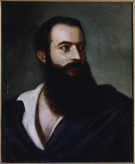 Portrait of Felice Orsini (1819-1858), terrorist, c1858.