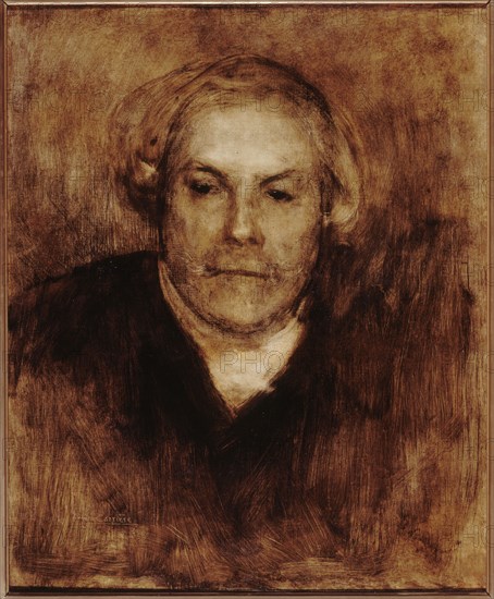 Portrait of Edmond de Goncourt (1822-1896), writer, c1880.