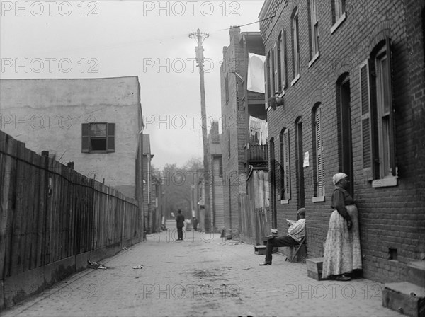 Alley Clearance. Slum Views, 1917