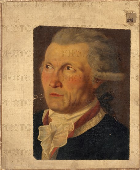 Portrait of an unknown person (Denis Le Roy?), c1780.