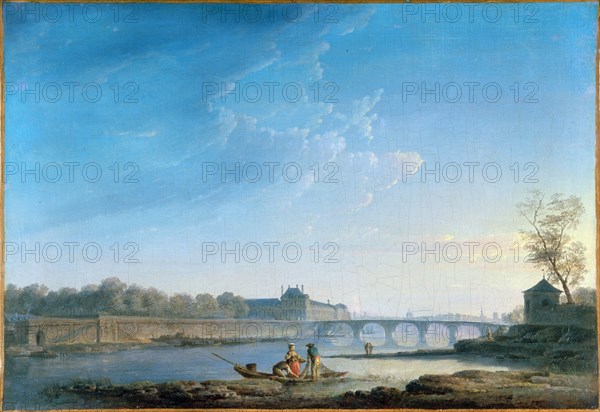 Quai des Tuileries, Pont-Royal, La Grenouillere, c1780.