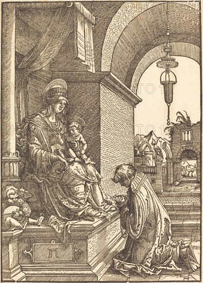 Suppliant Kneeling before the Virgin and Child, c. 1519.