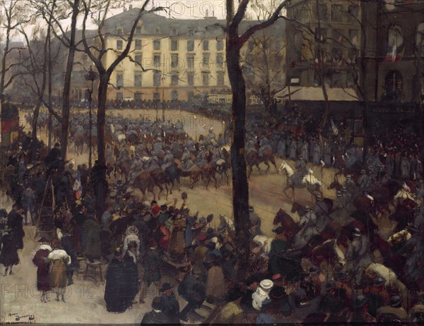 President Wilson's Escort, Place Saint-Augustin, 14–12–1918.