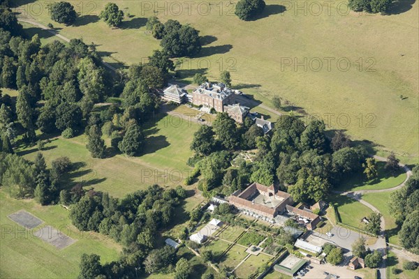 Mersham-le-Hatch walled garden, stables and house, Kent, 2016.