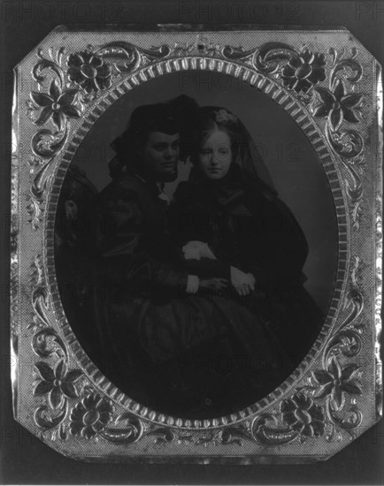 2 young women, mother and aunt of Frances Benjamin Johnston, c1880.