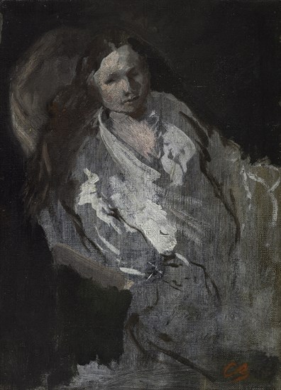 Madame Carpeaux en déshabillé, between 1873 and 1874.