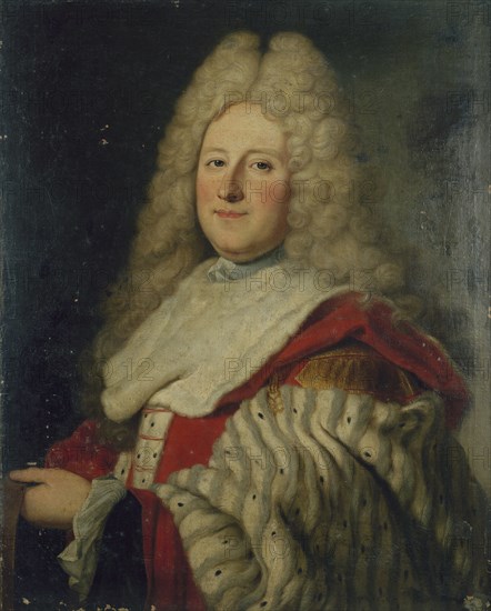 Portrait of a President à mortier in the parliament of Paris, c1700.