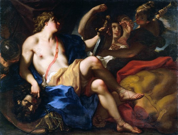 David with the Head of Goliath, ca. 1718-1719. Creator: Balestra, Antonio (1666-1740).