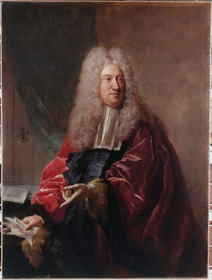 Portrait de Jean Hébert, échevin de la ville de Paris, 1726.