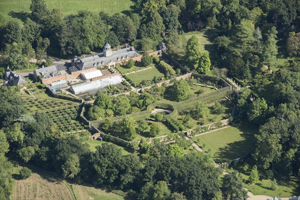 Buscot House kitchen garden and stable block, Oxfordshire, 2016.