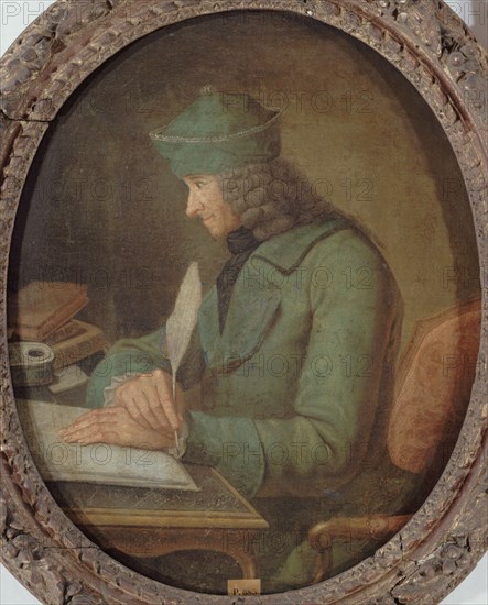 Portrait of Voltaire (1694-1778) in his study, between 1694 and 1778.