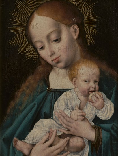 Madonna and Child Eating an Apple, 1525-1530. Creator: Cleve, Joos van (ca. 1485-1540).