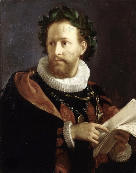 Portrait of Torquato Tasso (1544-1595) , 1864. Creator: Pezzotta, Giovanni (1838-1911).
