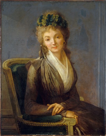 Portrait présumé de Lucile Desmoulins (1771-1794), c1790.