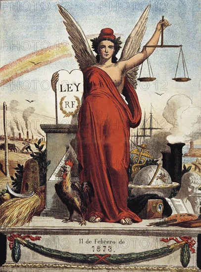 Allegory of the First Spanish Republic , 1873. Private Collection.