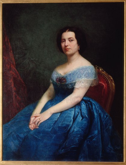 Portrait of Ernesta Grisi (1819-1895), singer, 1866.