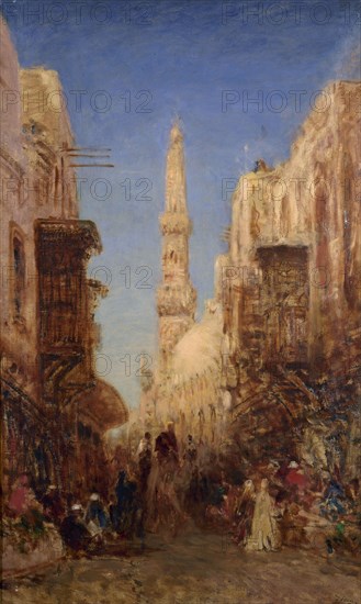 Rue du vieux Caire, between 1885 and 1890.