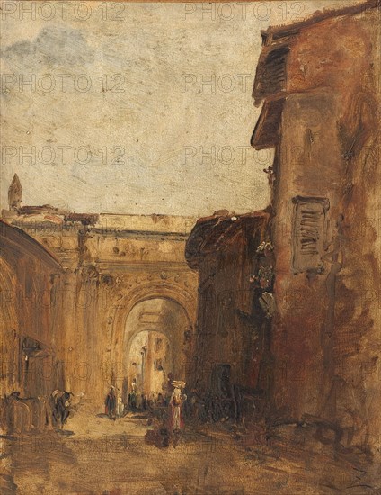 Une rue à Florence, between 1846 and 1847.