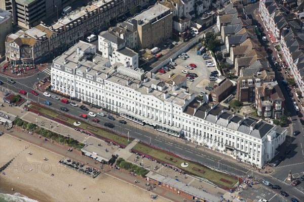 Burlington Hotel and Carpet Gardens, Eastbourne, East Sussex, 2016.