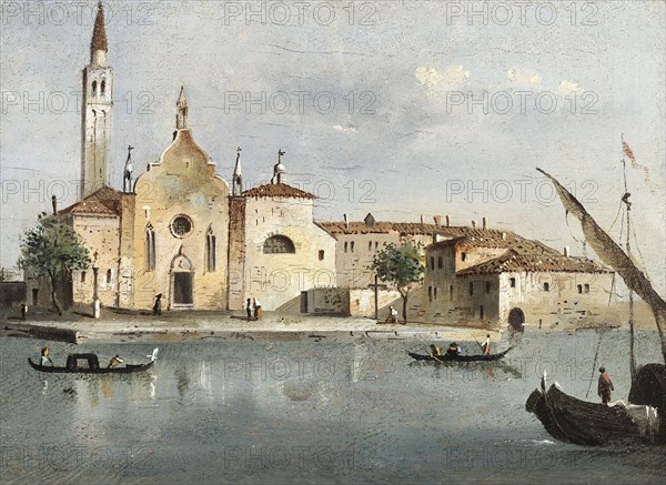 View of the island of Santa Maria delle Grazie.