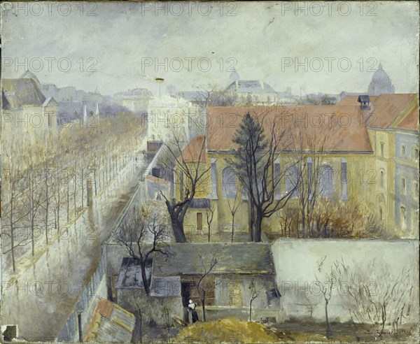 Sanctuary at Bon Pasteur seen from Place Denfert-Rochereau, 1890.