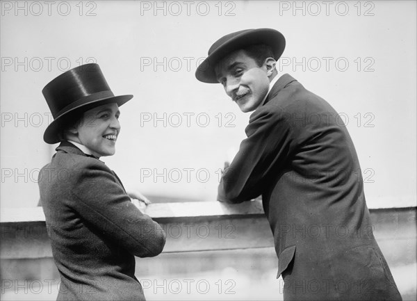 Bonaparte, Jerome - At Horse Show with Miss Ellen Rasmussen, 1912.