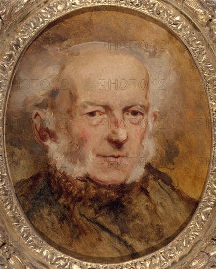 Portrait du peintre Jean-Baptiste Isabey, père de l'artiste, c1840.