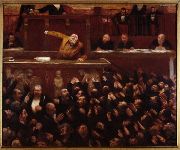 Jean Jaurès (1859-1914), à la tribune de la Chambre des députés, 1903.