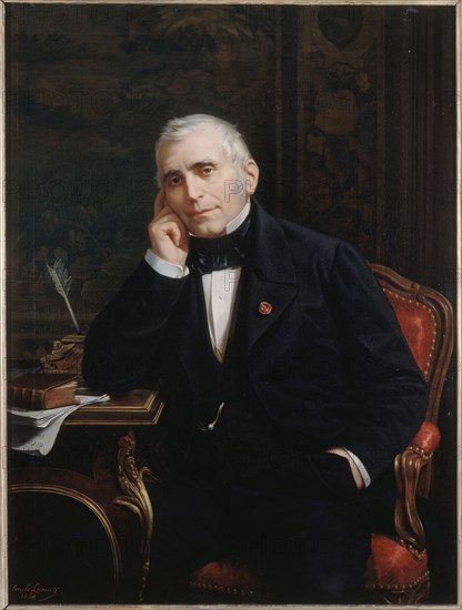 Portrait of Eugène Scribe (1791-1861), dramatic author, 1863.