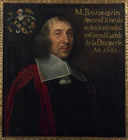 Portrait de Nicolas Baudequin, échevin de la Ville de Paris, 1662.