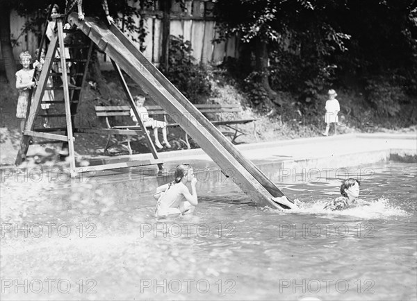 District of Columbia Parks - Children At Fountains And Pools, 1912. [USA].