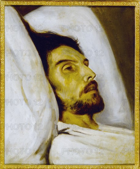 Portrait of a man on his deathbed, formerly known as Armand Carrel, c1840.