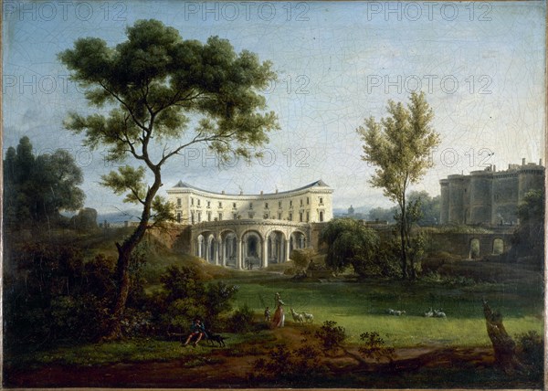 The house of Beaumarchais and the Bastille, c1788.