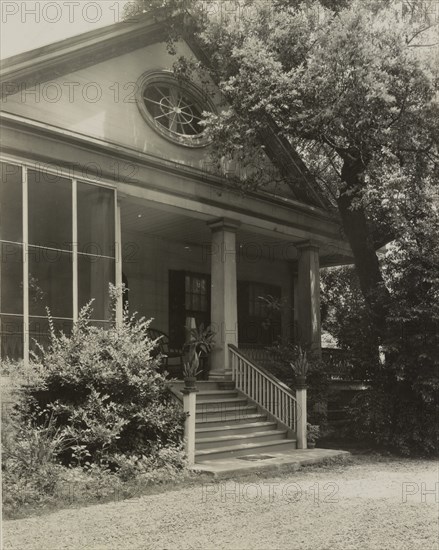 Cottage garden, Natchez, Adams County, Mississippi, 1938.