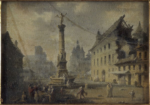 Place du Châtelet, in 1809, current 1st arrondissement, 1809.