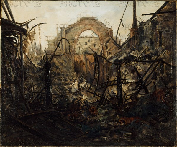 Interior of the Opera-Comique, after the fire of May 15, 1887.