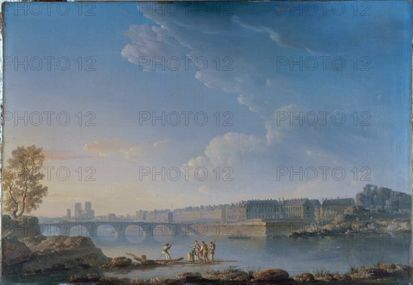 The Pont de la Tournelle, Île Saint-Louis, Île Louviers, c1780.