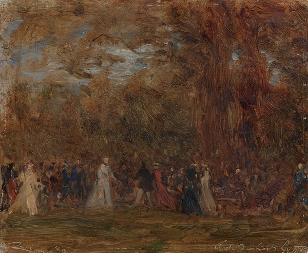 Fête à l'ambassade d'Angleterre à Paris, 1889.