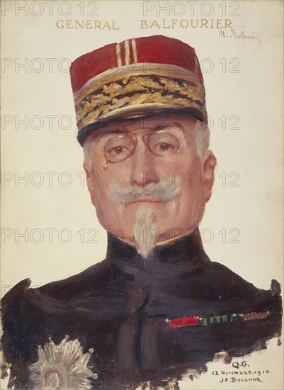 Portrait of General Maurice Balfourier (1852-1933), 12–11–1916.