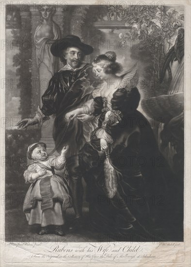 Rubens, his wife, Helena Fourment, and their son, Frans, ca. 1740-65.