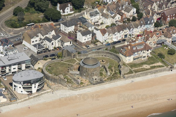 Sandgate Castle, Tudor artillery castle and martello tower, Kent, 2016.