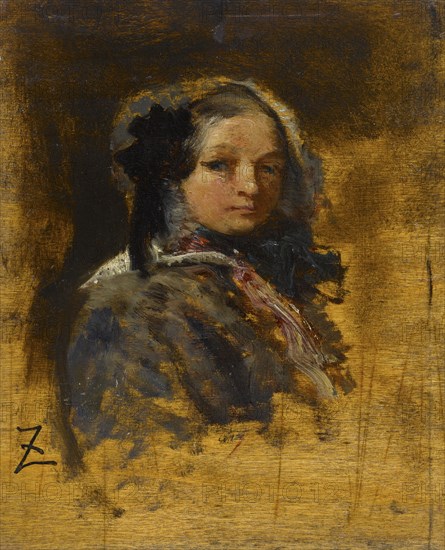 Portrait de jeune fille, between 1845 and 1848.